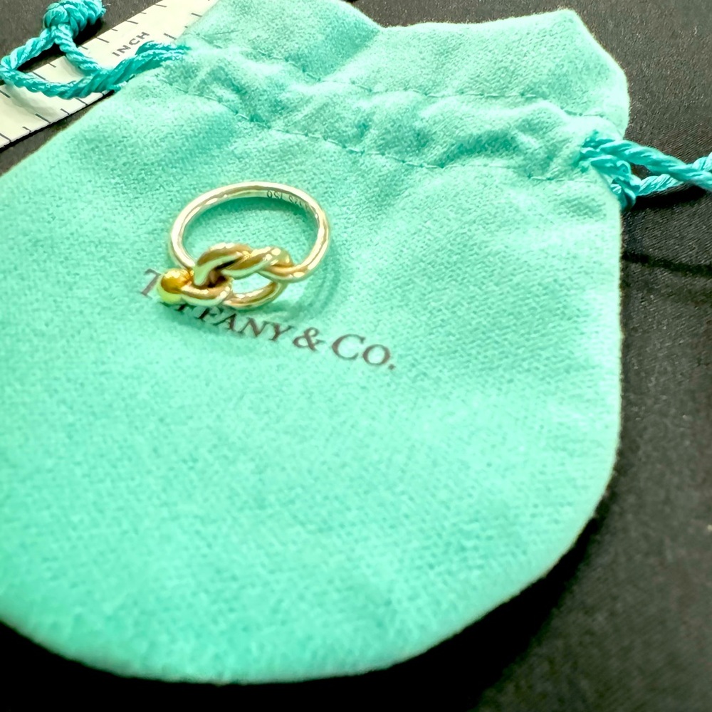 Tiffany Co Silver Ring sz 4.5